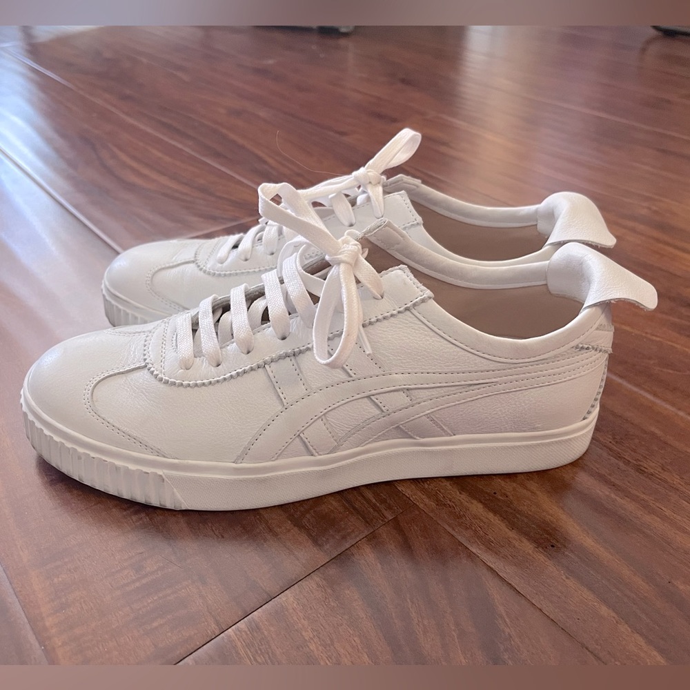 Onitsuka Tiger Mexico 66 MII White Sneakers Leather Made in Italy sz 38 US 7